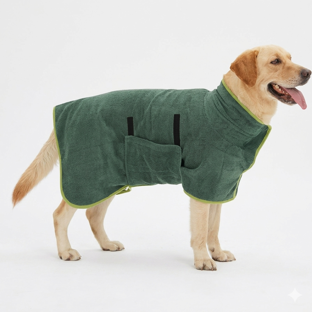 DouxPelage™ — Peignoir de Bain Séchage Express pour Chiens & Chats
